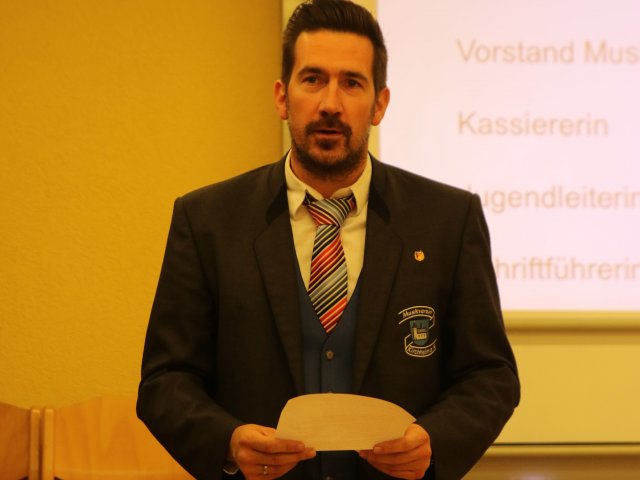 Vorstand Organisation: Tjark Kiefer spricht an der Jahreshauptversammlung